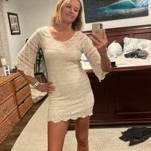 White lace dress